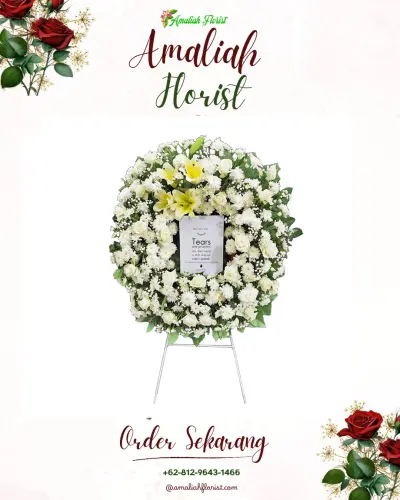 Krans Bunga Duka Cita di Kebun Beler